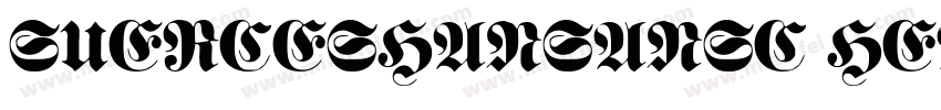 SUERCESHANSANSC HEAVY字体转换